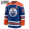 Maillot de Hockey Edmonton Oilers Fanatics Premium Connor McDavid 2024-25 Bleu Domicile - Enfant